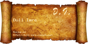 Dull Imre névjegykártya